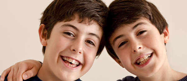 Children with removable orthodontic appliances at Blackburn Orthodontics
