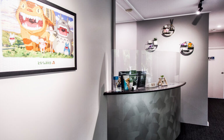 Image of the front reception of the clinic at Blackburn Orthodontics